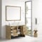 James Martin Vanities Hudson 48in Single Vanity, Light Natural Oak w/ 3 CM White Zeus Top 435-V48-LNO-3WZ - alternate 3